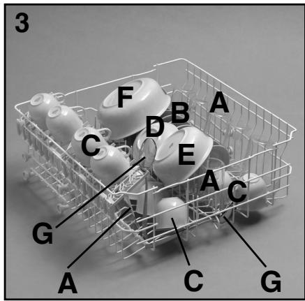 CANDY CDI 1010/3 - Cesto superiore (fig. 3) - 1