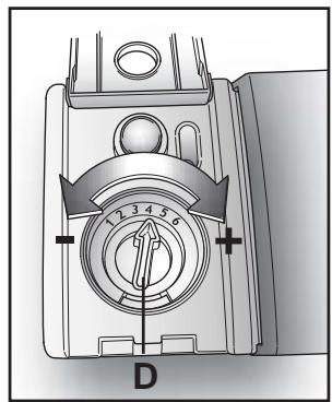 CANDY CDS 210 - Regulating the rinse aid from 1 to 6 - 1