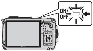 NIKON COOLPIX AW110 - Appuyez sur le commutateur marche-arrêt pour mettre l'appareil photo sous tension. - 1