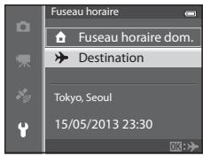 NIKON COOLPIX AW110 - Choisissez ➤ Destination, puis appuyez sur ⓄK. - 1
