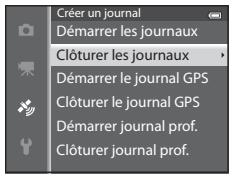 NIKON COOLPIX AW110 - Sélectionnez la durée d'enregistrement du journal, puis appuyez sur ⓄK. - 3