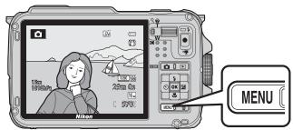 NIKON COOLPIX AW110 - Appuyez sur MENU. - 1
