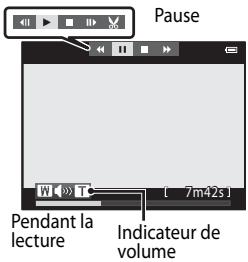 NIKON COOLPIX AW110 - Opérations disponibles pendant la lecture d'une vidéo - 1
