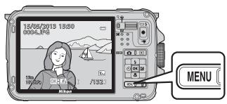 NIKON COOLPIX AW110 - Fonctions pouvant être réglées à l'aide de la commande MENU (Menu) (mode de visualisation) - 1
