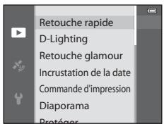 NIKON COOLPIX AW110 - Fonctions pouvant être réglées à l'aide de la commande MENU (Menu) (mode de visualisation) - 3