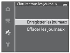 NIKON COOLPIX AW110 - Sélectionnez la durée d'enregistrement du journal, puis appuyez sur ⓄK. - 4