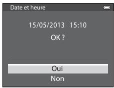 NIKON COOLPIX AW110 - Appuyez sur la commande ▲ ou ▼ pour sélectionner Oui, puis sur ⓄK. - 1