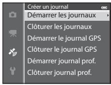 NIKON COOLPIX AW110 - Sélectionnez un journal à enregistrer à l'aide du sélecteur multidirectionnel, puis appuyez sur OK. - 1