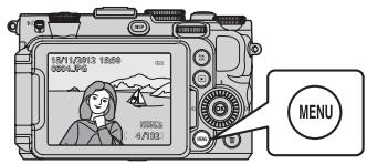NIKON COOLPIX P7700 - Fonctions pouvant être régliées à l'aide de la commande MENU (Menu) (mode de visualisation) - 1