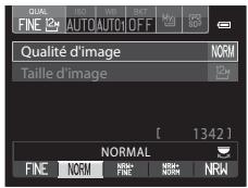 NIKON COOLPIX P7700 - Utilisez le sélection multidirectionnel pour sélectionner une rubrique de menu. - 1