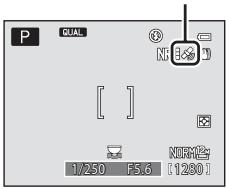 NIKON COOLPIX P7700 - Indicateur de réception GPS - 1