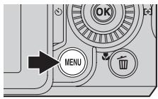 NIKON COOLPIX P7700 - Appuyez sur MENU. - 1