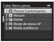 NIKON COOLPIX P7700 - Enregistrement dans Menu personnelisé - 1