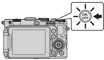 NIKON COOLPIX P7700 - Appuyez sur le commutateur marche-arrêt pourmettre l'appareil photo sous tension. - 1