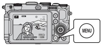 NIKON COOLPIX P7700 - Appuyez sur MENU. - 1
