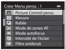 NIKON COOLPIX P7700 - Enregistrement dans Menu personnelisé - 2