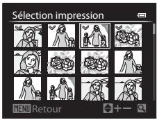 NIKON COOLPIX P7700 - Choisissez Sélection impression, Imprimer toutes images ou Impression DPOF, puis appuyez sur OK. - 2