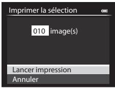 NIKON COOLPIX P7700 - Choisissez Sélection impression, Imprimer toutes images ou Impression DPOF, puis appuyez sur OK. - 3
