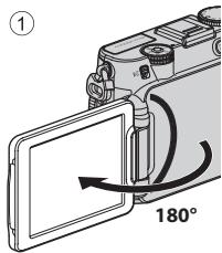NIKON COOLPIX P7700 - Ouverture et réglage de l'inclinaison du moniteur - 1