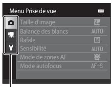 NIKON COOLPIX S1200PJ - Basculement entre les onglets - 3