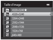NIKON COOLPIX S1200PJ - Modification de la taille d'image (taille d'image) - 1