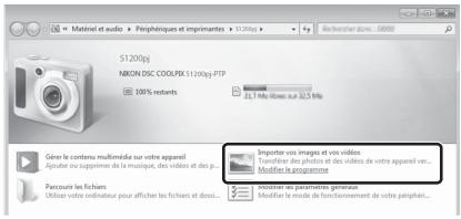 NIKON COOLPIX S1200PJ - Sous windows 7 - 1