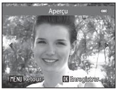 NIKON COOLPIX S1200PJ - Visualisez l'aperçu du résultat des effets et appuyez sur la commande. - 1