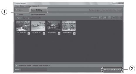NIKON COOLPIX S1200PJ - Transfert d'images vers l'ordinateur. - 1