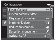 NIKON COOLPIX S3300 - Quand le menu contient deux pages ou plus - 1
