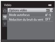 NIKON COOLPIX S3300 - Modification des réglages de l'enregistrement vidéo (menu vidéo) - 1