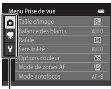 NIKON COOLPIX S3300 - Basculement entre les onglets - 3