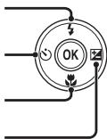 NIKON COOLPIX S3300 - Fonctions réglables au moyen du sélecteur multidirectionnel - 1