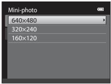 NIKON COOLPIX S3300 - Appuyez sur la commande ▲ ou ▼ du sélecteur multidirectionnel pour sélectionner la taille de copie souhaitée et appuyez sur la commande ⓄK. - 1