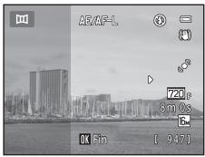 NIKON COOLPIX S3300 - Appuyez sur la commande Ⓞ lorsque la prise de vue est terminée. - 1
