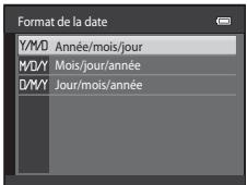 NIKON COOLPIX S6200, COOLPIX S6500 - Réglage de la langue, de la date et de l'heure - 6