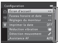 NIKON COOLPIX S6200, COOLPIX S6500 - Lorsque le menu contient deux pages ou plus - 1