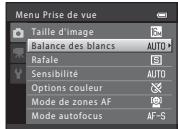 NIKON COOLPIX S6200, COOLPIX S6500 - Lors de l'affichage des menus - 3