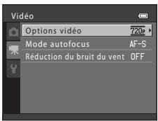 NIKON COOLPIX S6200, COOLPIX S6500 - Modification des réglages d'enregistrement video (menu Clip video) - 1