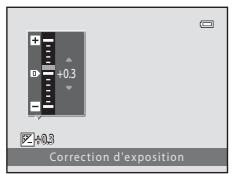 NIKON COOLPIX S6200, COOLPIX S6500 - Sélectionnez une valeur de correction à l'aide du sélecteur multidirectionnel. - 1