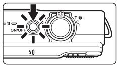 NIKON COOLPIX S6200, COOLPIX S6500 - Appuyez sur le commutateur marche-arrêt pourmettre l'appareil photo sous tension. - 1