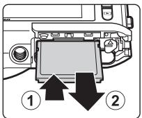 NIKON COOLPIX S6400, COOLPIX S6300 - Retrait des cartes mémoire - 1