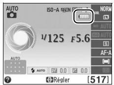 NIKON D3200 - Niveau de charge de l'accumulateur et capacité des cartes - 1