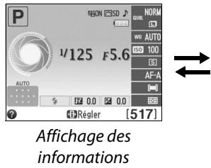 NIKON D3200 - Masquer les informations de prise de vue - 2