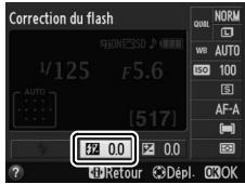 NIKON D3200 - Afficher les options de correction du flash. - 2