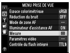 NIKON D3200 - Le menu prise de vue - 1