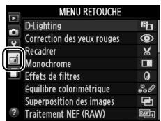 NIKON D3200 - Menu retouche : création de copies retouchées - 4