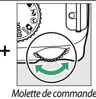 NIKON D3200 - La molette de commande - 13