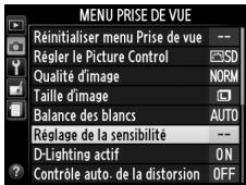 NIKON D3200 - Le menu prise de vue - 1