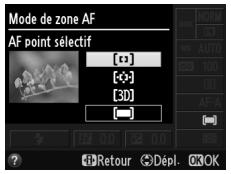 NIKON D3200 - Choisir un mode de zone AF - 2