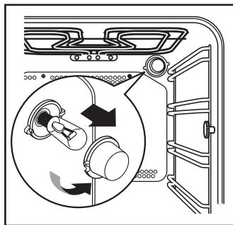 FAURE FOB481X - Remplacement de la lampe du four - 2